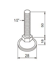 Garnitures de tuyau industrielles de régleur de pied pour la chaîne de production maigre et automatique